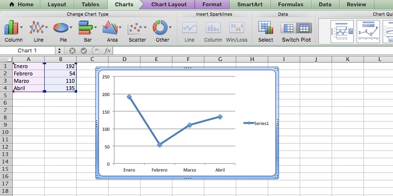 polígono de frequência excel