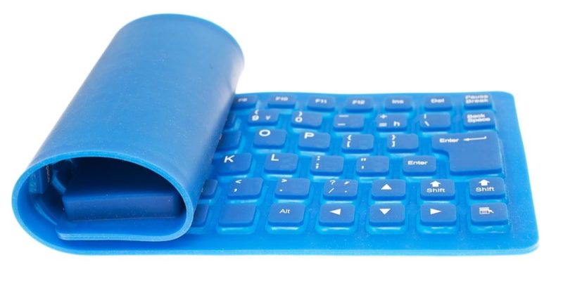 tipos de teclado flexível