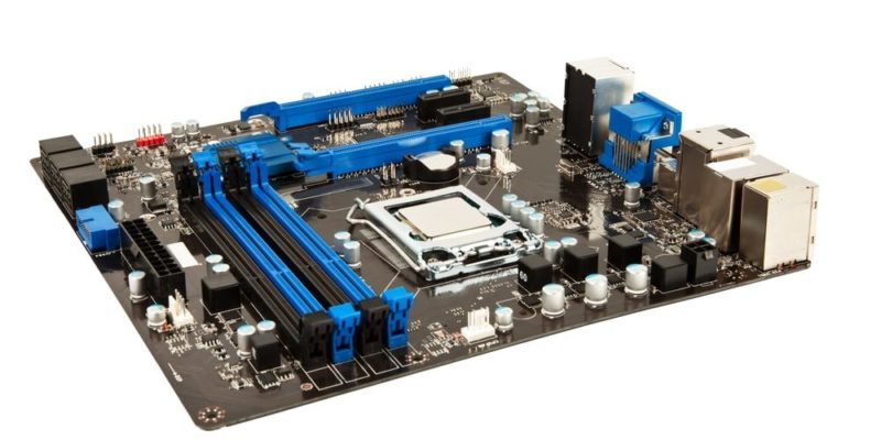 componentes de uma placa-mãe de hardware interno do computador