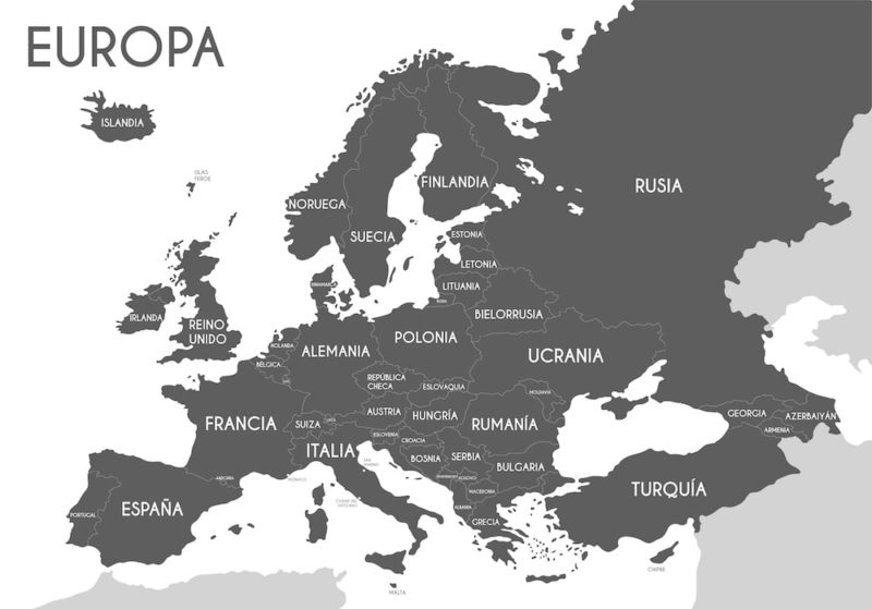 mapa da europa