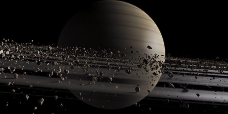 satélite artificial natural anéis de saturno