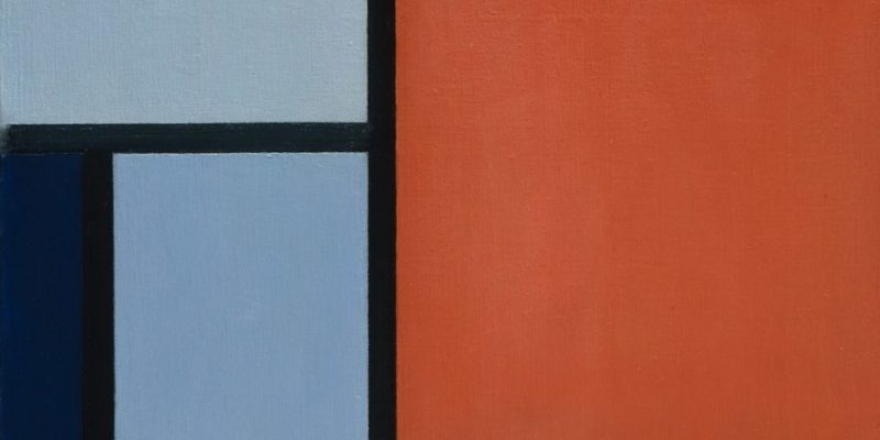 pintura abstrata de mondrian