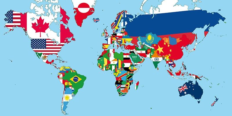 geografia politica mapa mundial