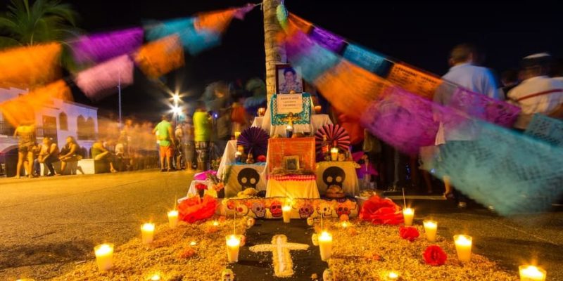 dia do méxico personalizado do altar morto