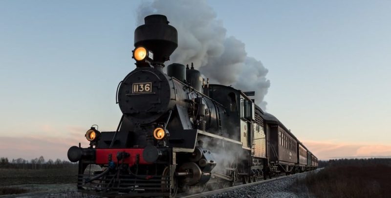 transporte ferroviário trem história máquina a vapor